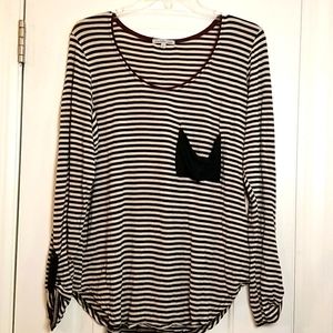 Long sleeve striped tee